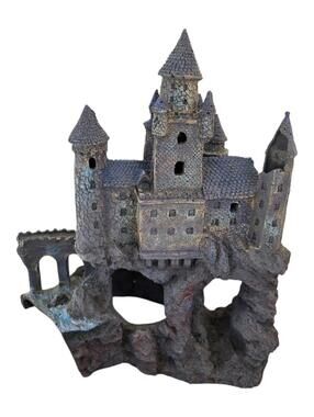 Age-of-Magic Wizard’s Castle Aquarium Decoration Part A, Pre-owned, Some Damage